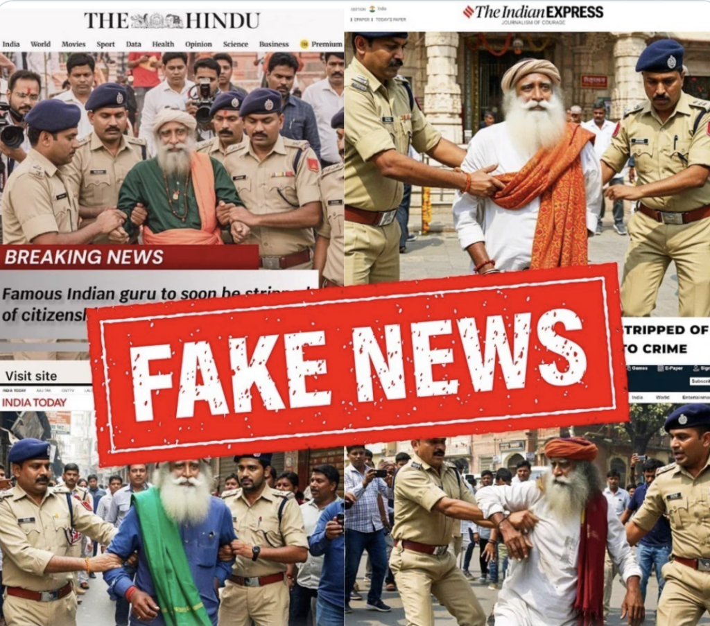  Isha Foundation Addressed Defamation and AI Misuse source: X.com
