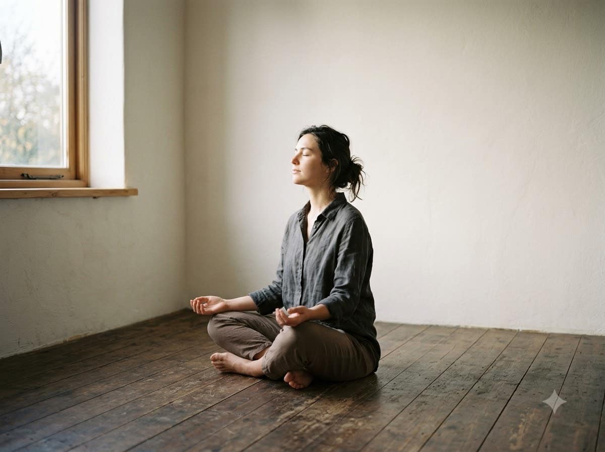 Person practicing Isha Kriya